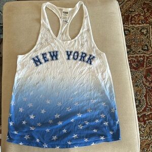 PINK NY METS TANK TOP